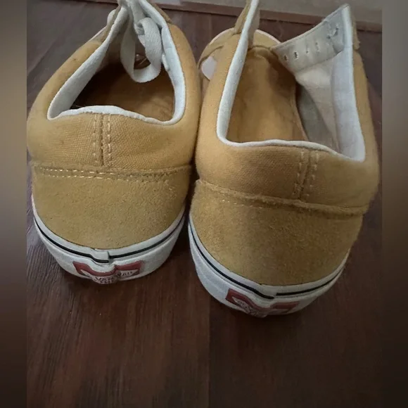 Vans unisex mustard color old Skol lace up low top Sz  7 Men,8.5 Women.Preowned - Picture 5 of 5